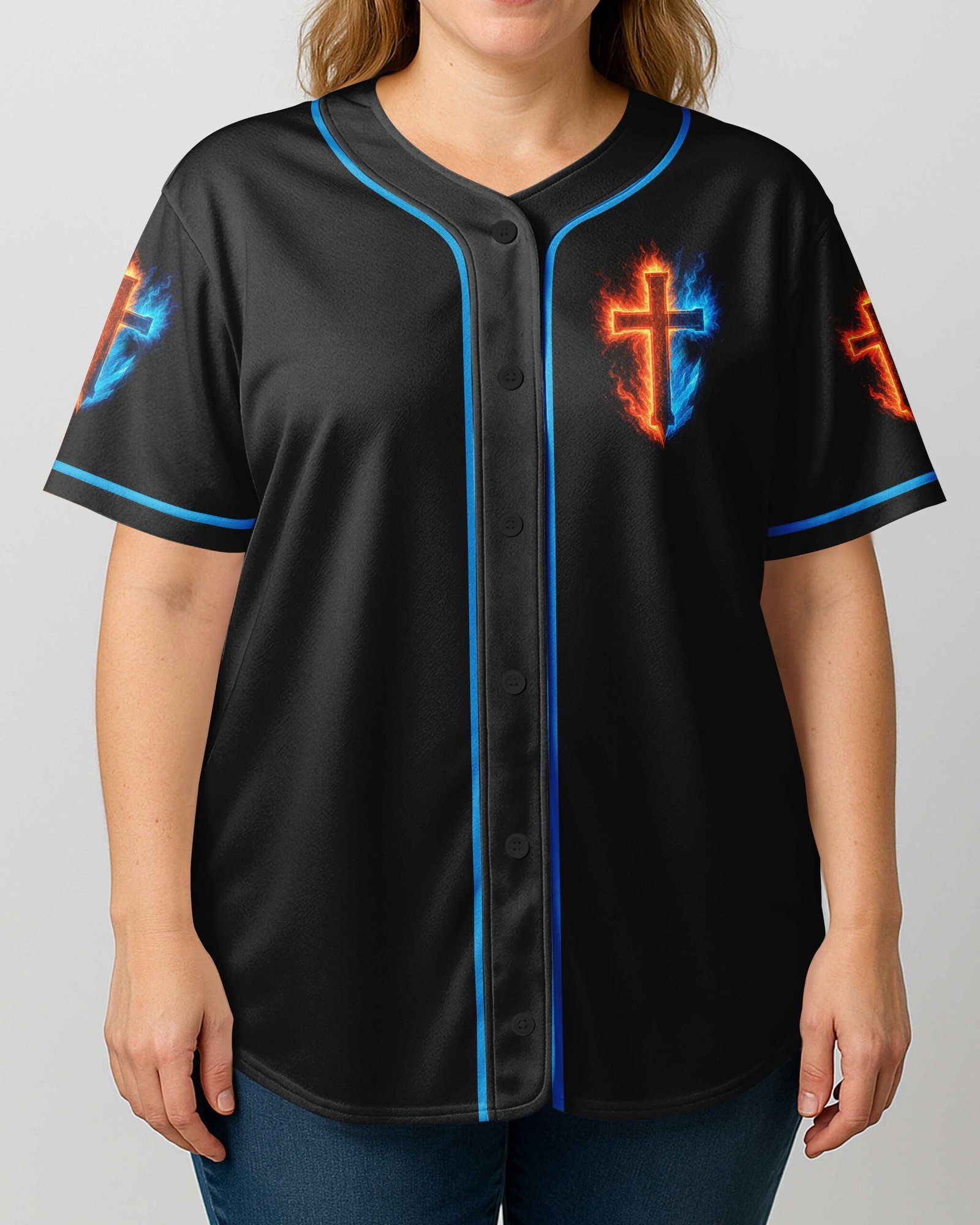 He Died For Me I Ride For Him All Over Print Jersey - Image 4